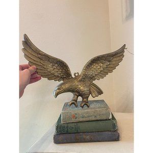 Vintage brass wall eagle